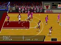 une photo d'Ã©cran de NBA Showdown sur Sega Megadrive